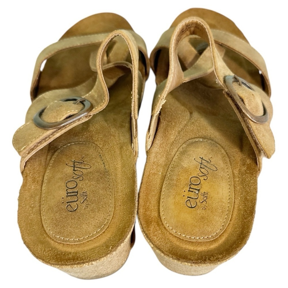 Stylish Tan Strappy Wedge Sandals “Emory” Size 10 - Picture 6 of 11